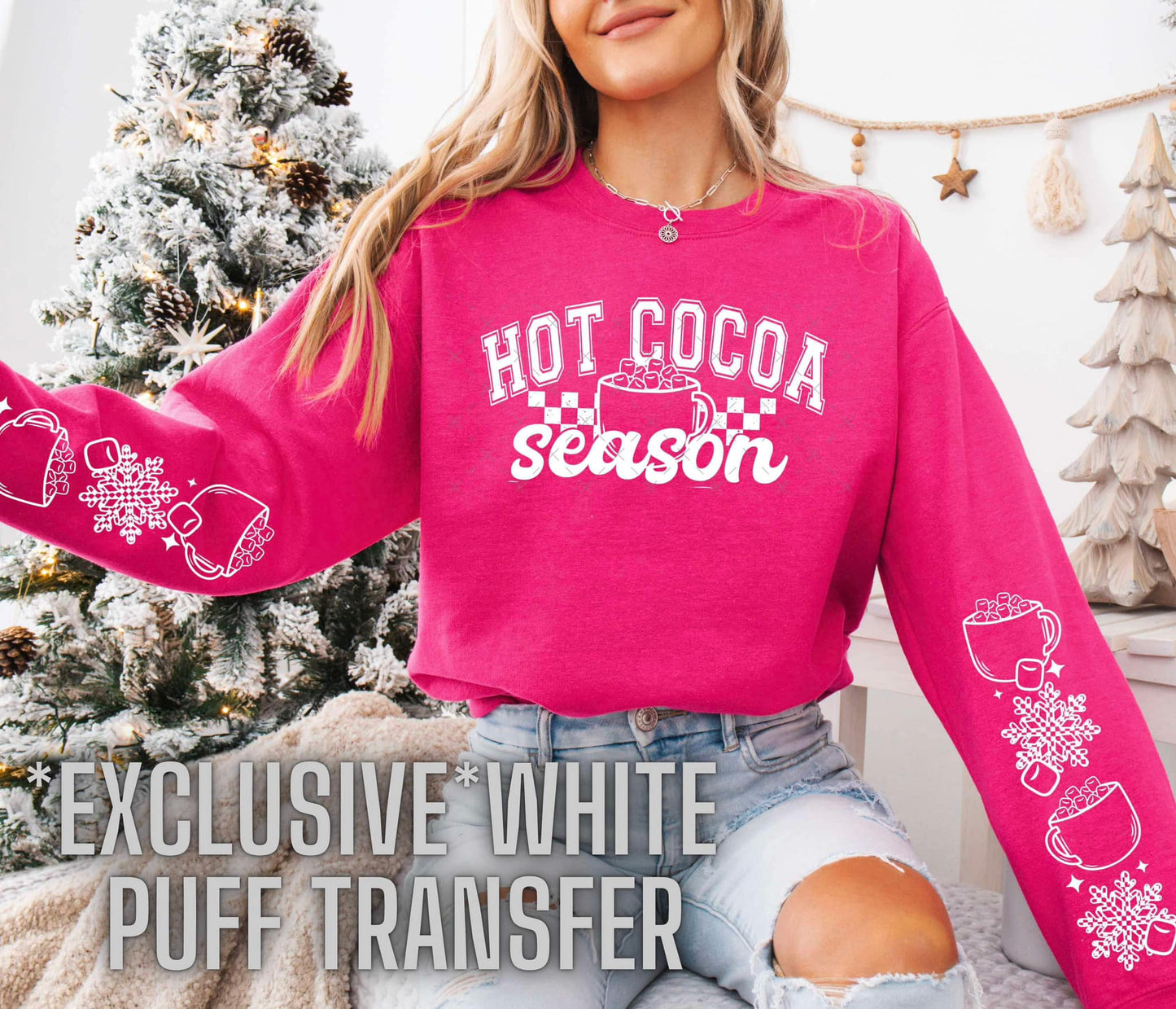 Hot Cocoa Season Double Sleeve Sweatshirt