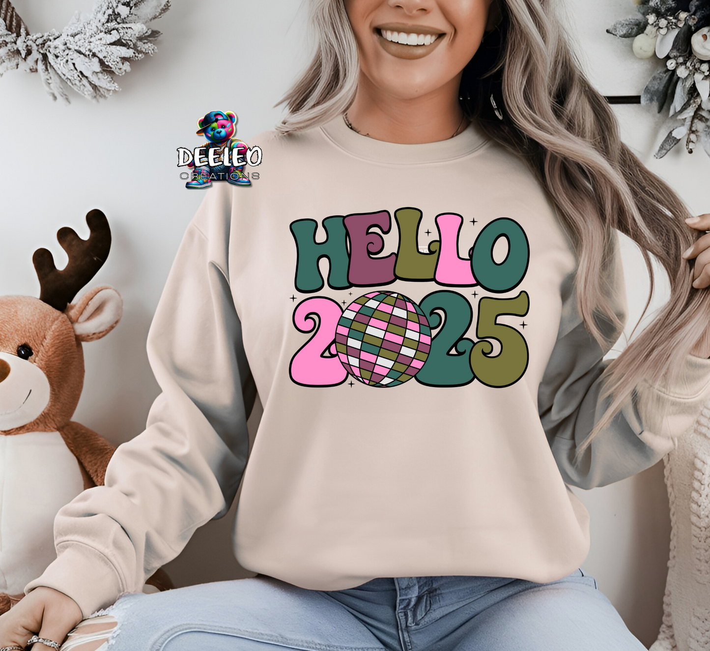 Retro Hello 2025 Sweatshirt