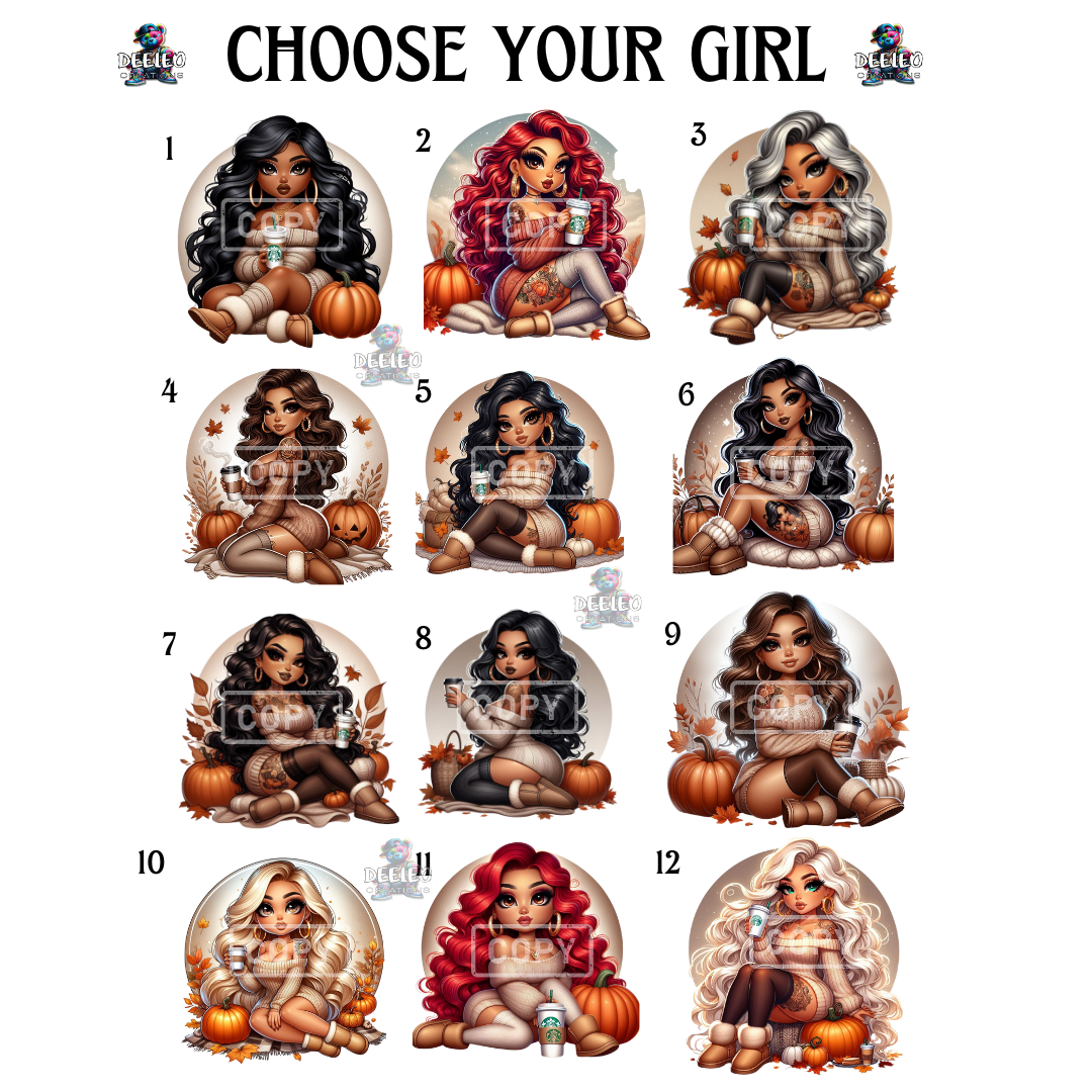 Fall Zodiac Girl Sweatshirt/Hoodie