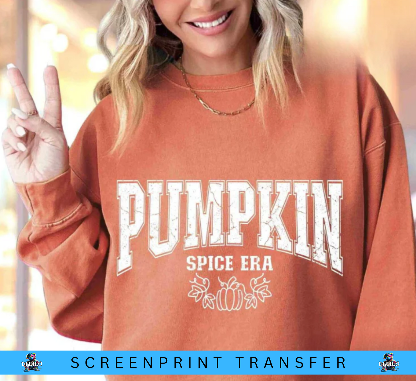 Pumpkin Spice Era Single Color Screenprint Transfer