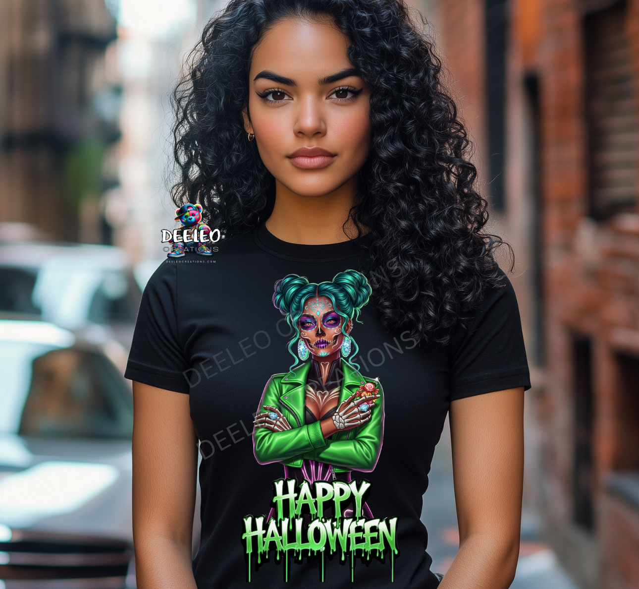 Halloween Sugar Skull Girl T-Shirt