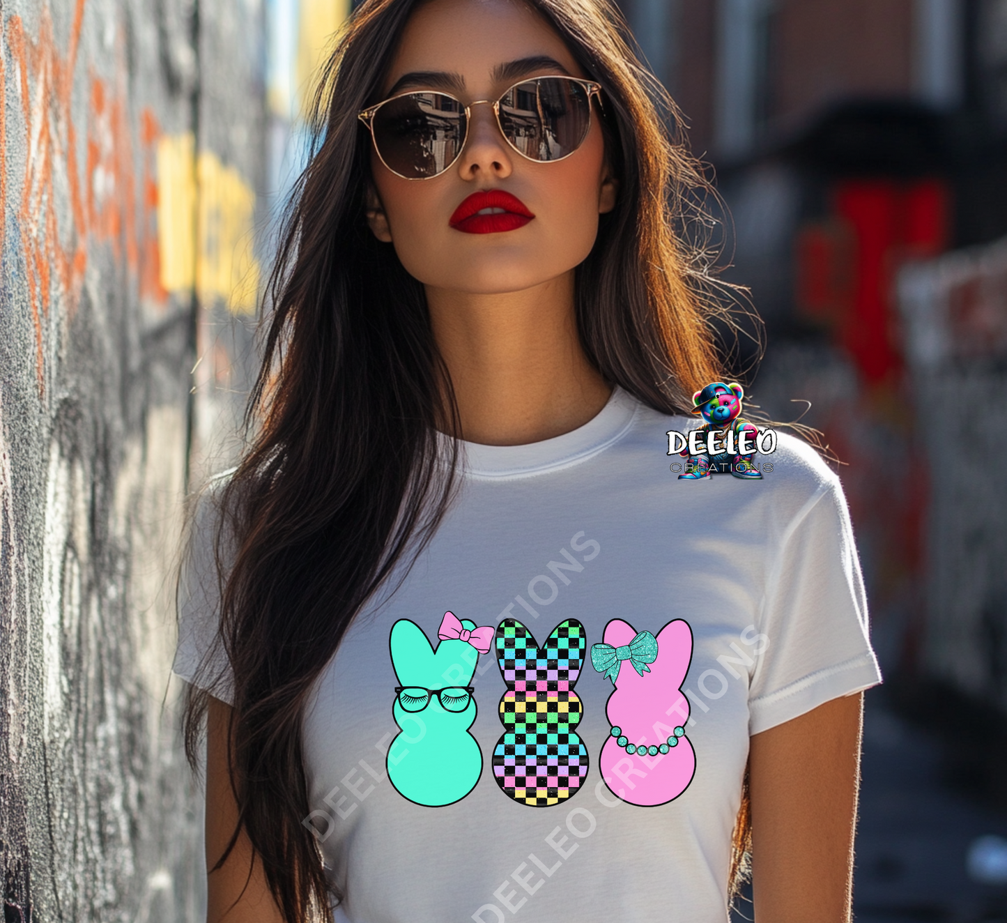 Boujee Pastel Easter Bunnies DTF Transfers
