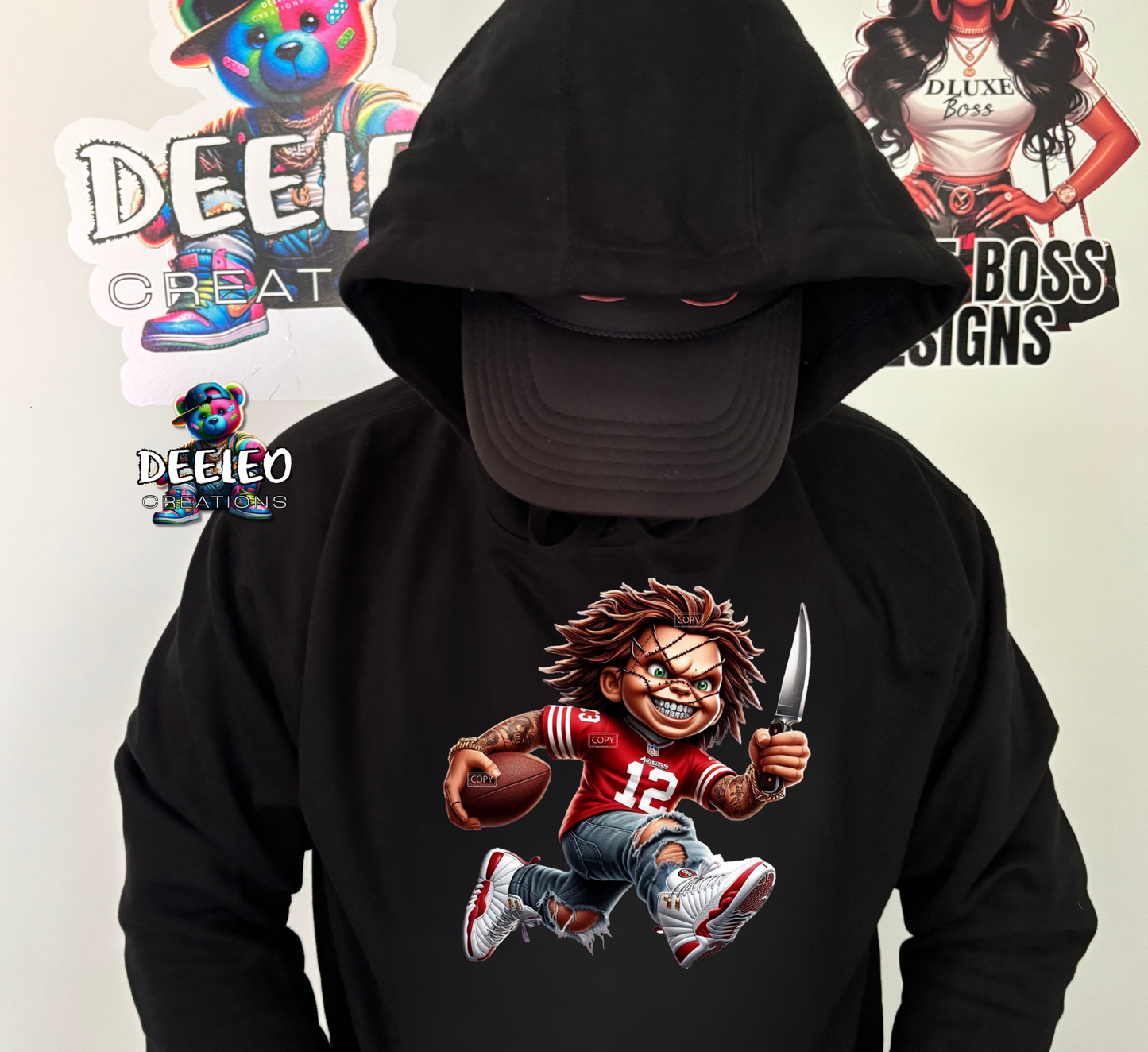 Chuck Football Horror Hoodie