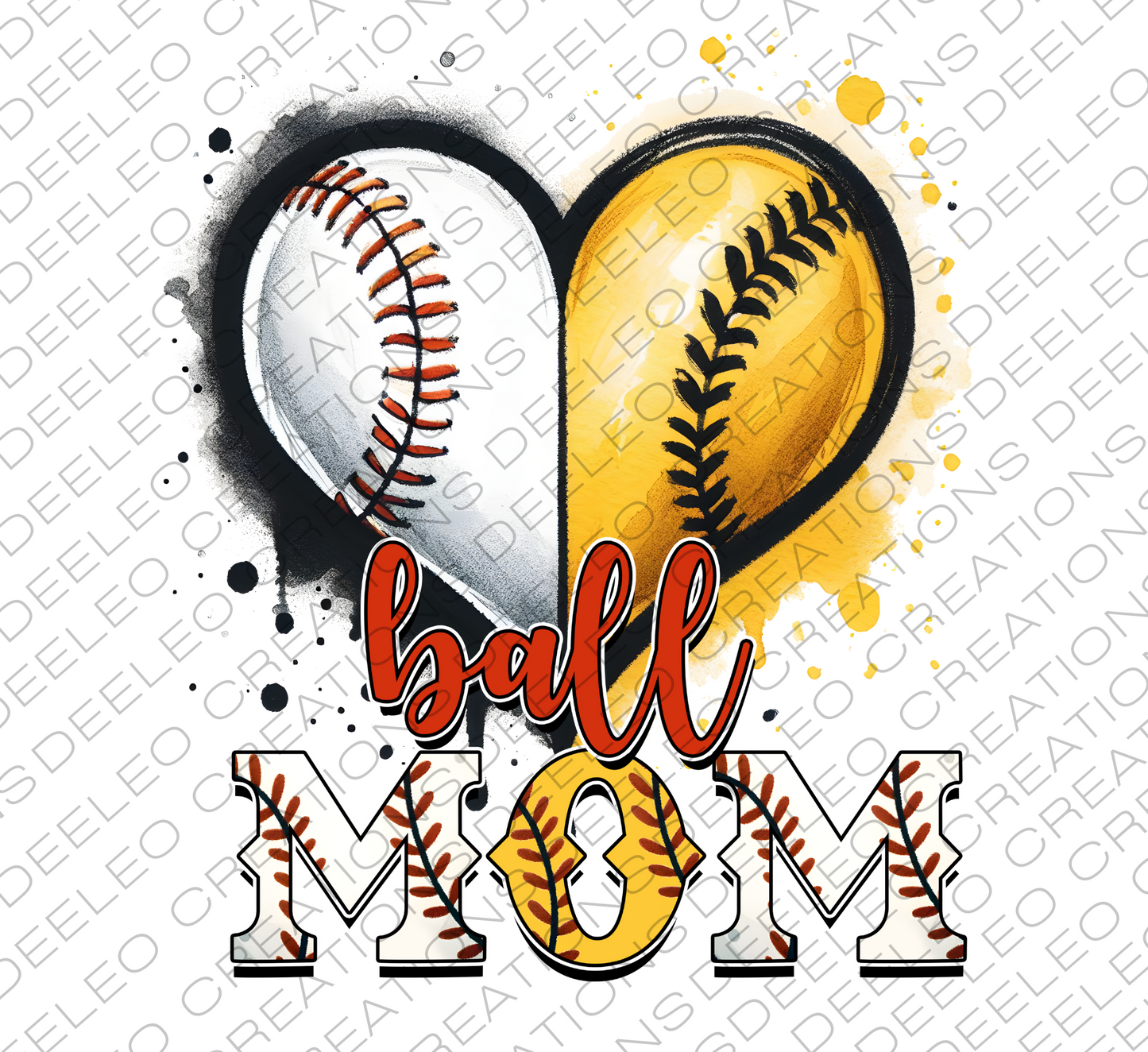 Baseball MOM DTF Shirt