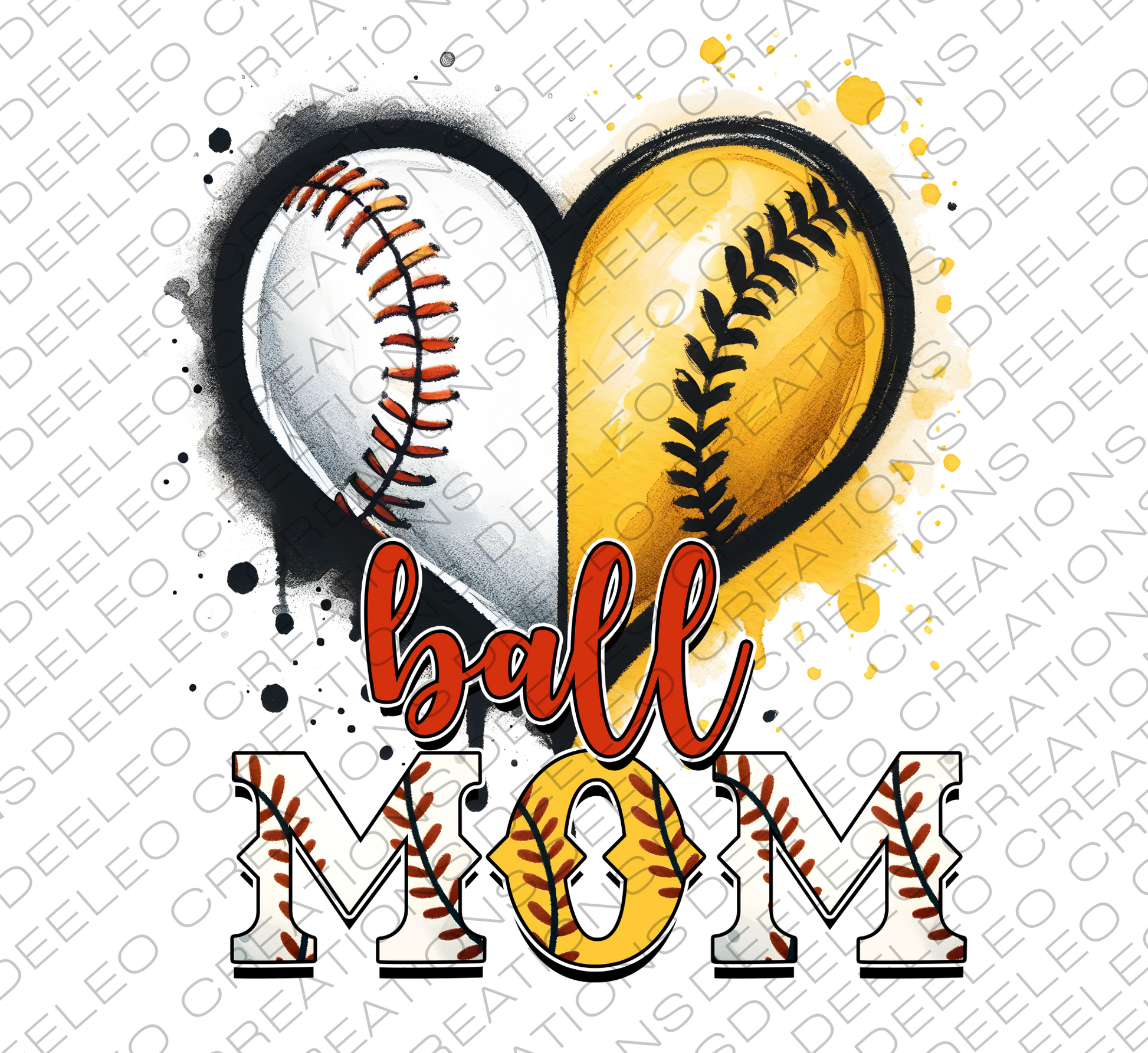 Baseball MOM DTF Shirt