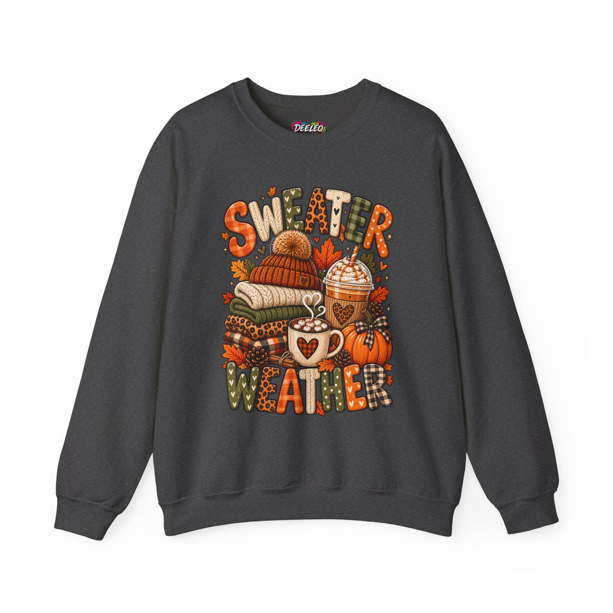 Sweater Weather Crewneck Sweatshirt | Fall Cozy Pumpkin Coffee Autumn