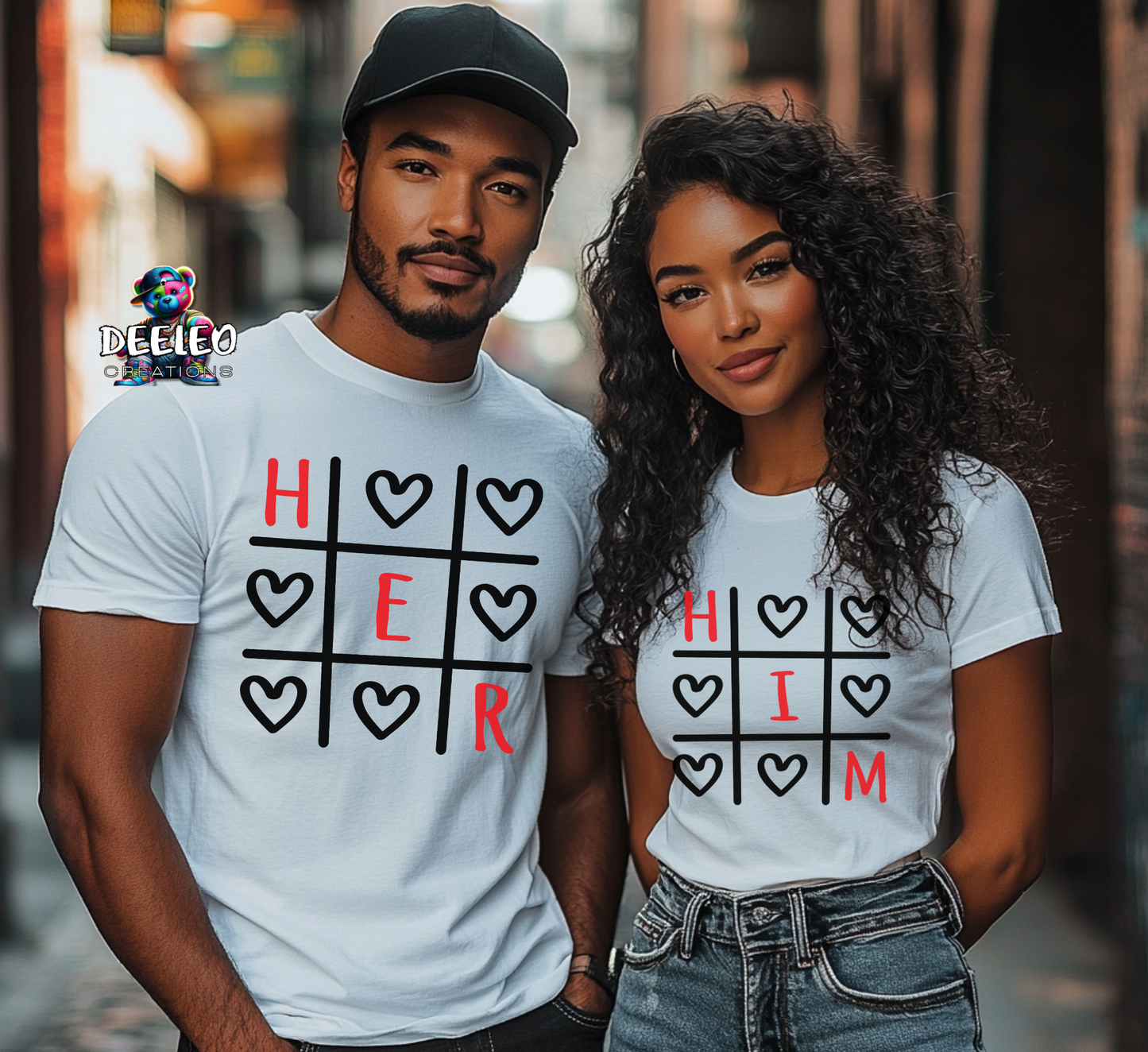 Love HER/Love HIM Couples T-Shirt
