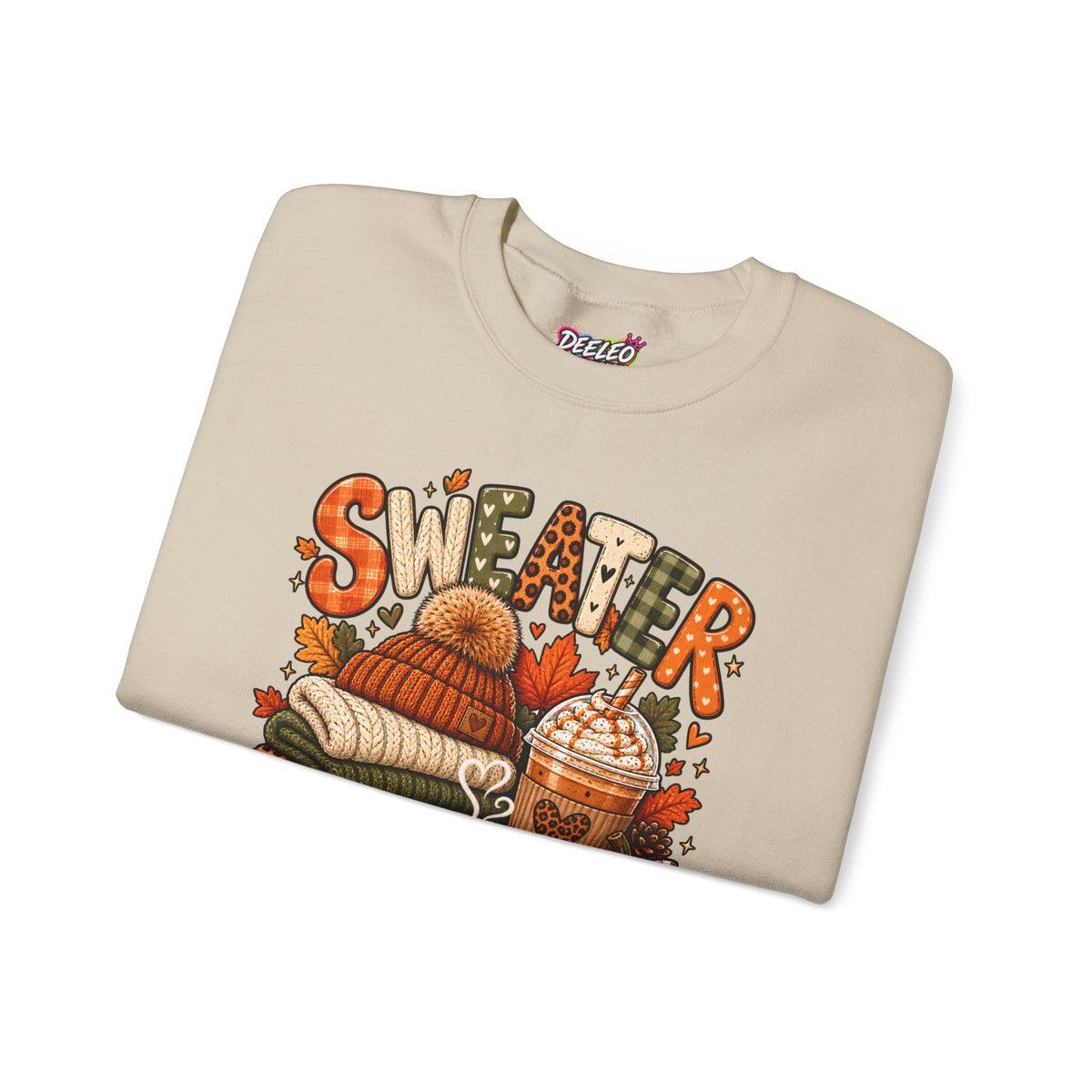 Sweater Weather Crewneck Sweatshirt | Fall Cozy Pumpkin Coffee Autumn
