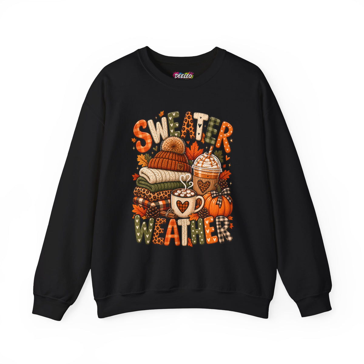 Sweater Weather Crewneck Sweatshirt | Fall Cozy Pumpkin Coffee Autumn