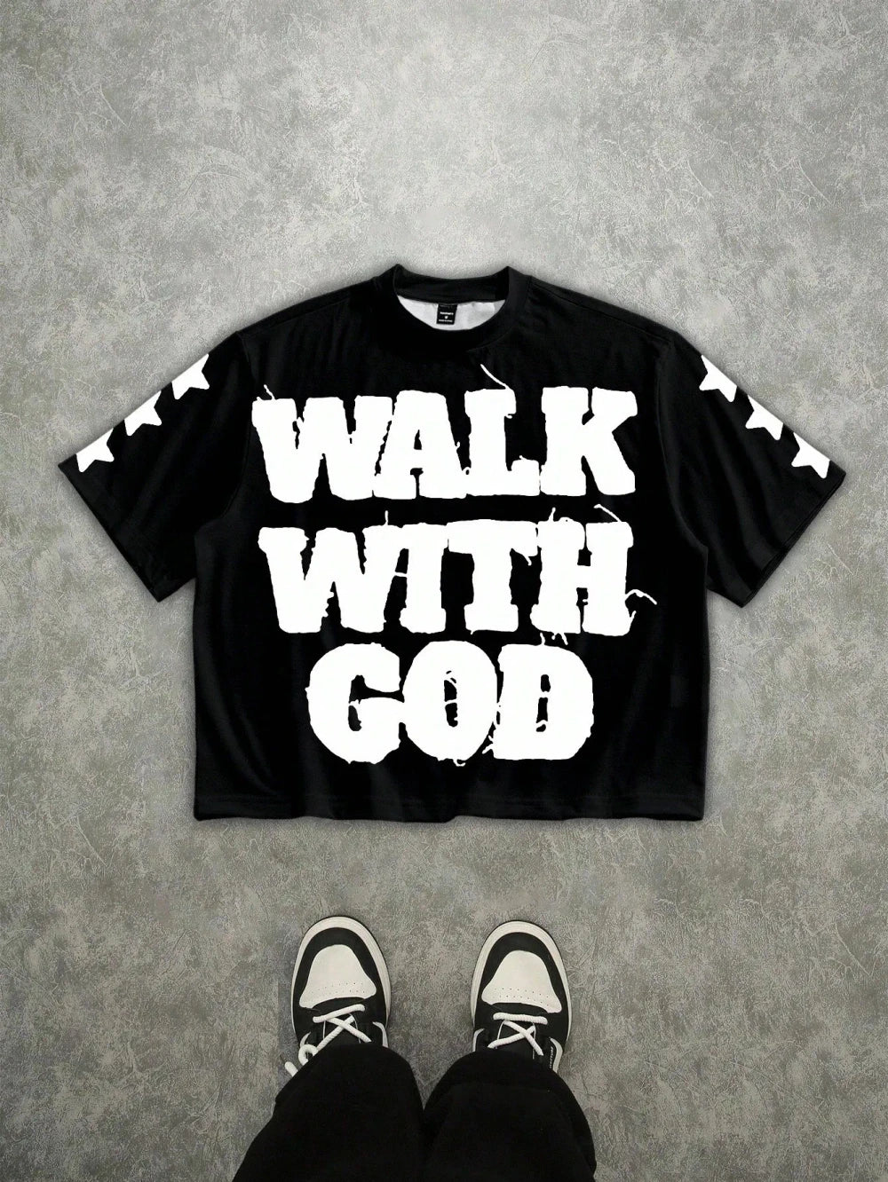 Letter Print Casual T-Shirt