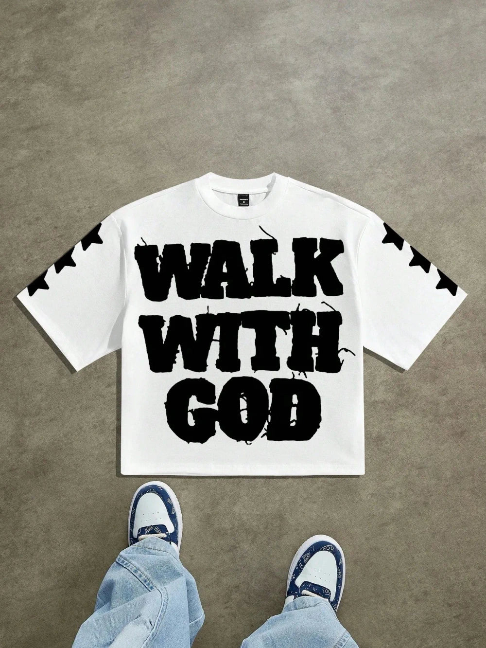 Letter Print Casual T-Shirt
