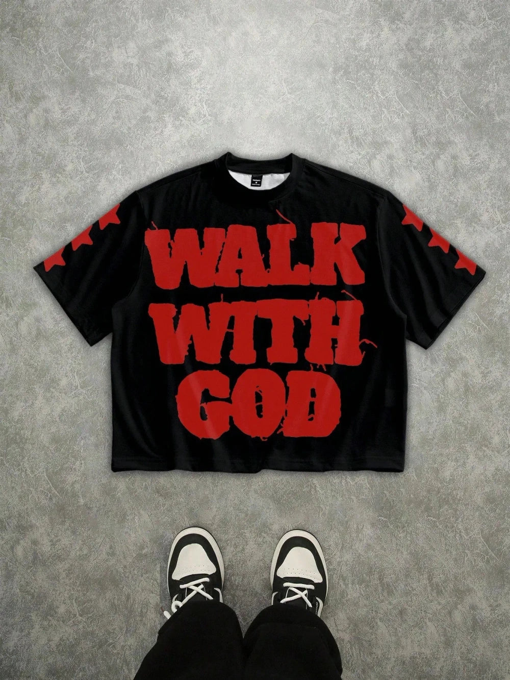 Letter Print Casual T-Shirt