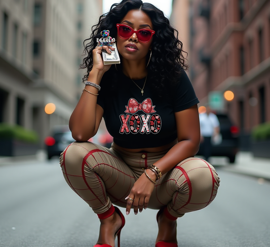 Bow with XOXO T-Shirt