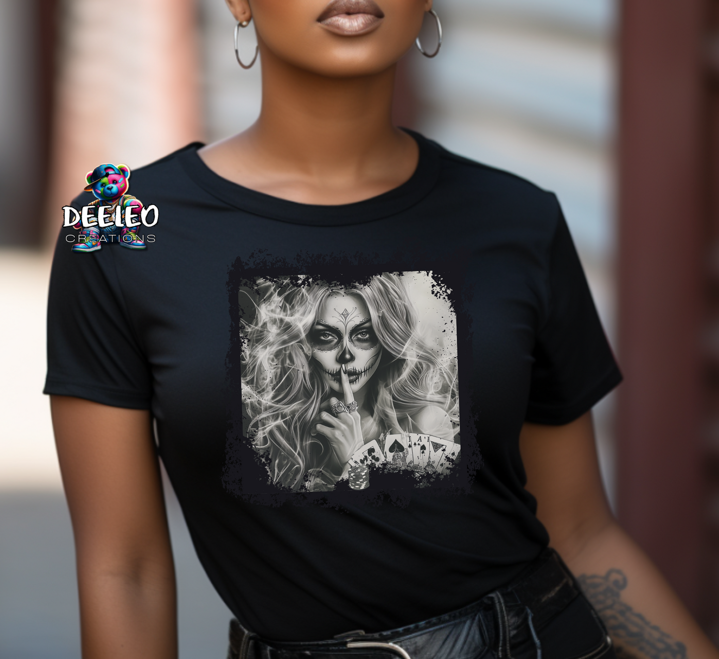 Sugar Skull Card Girl Unisex T-Shirt