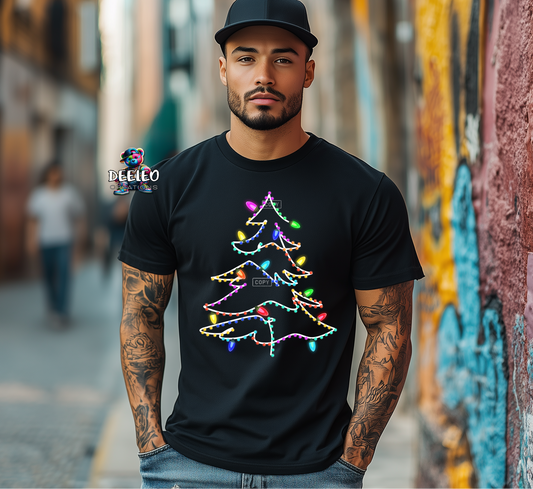 Lit up Christmas Tree