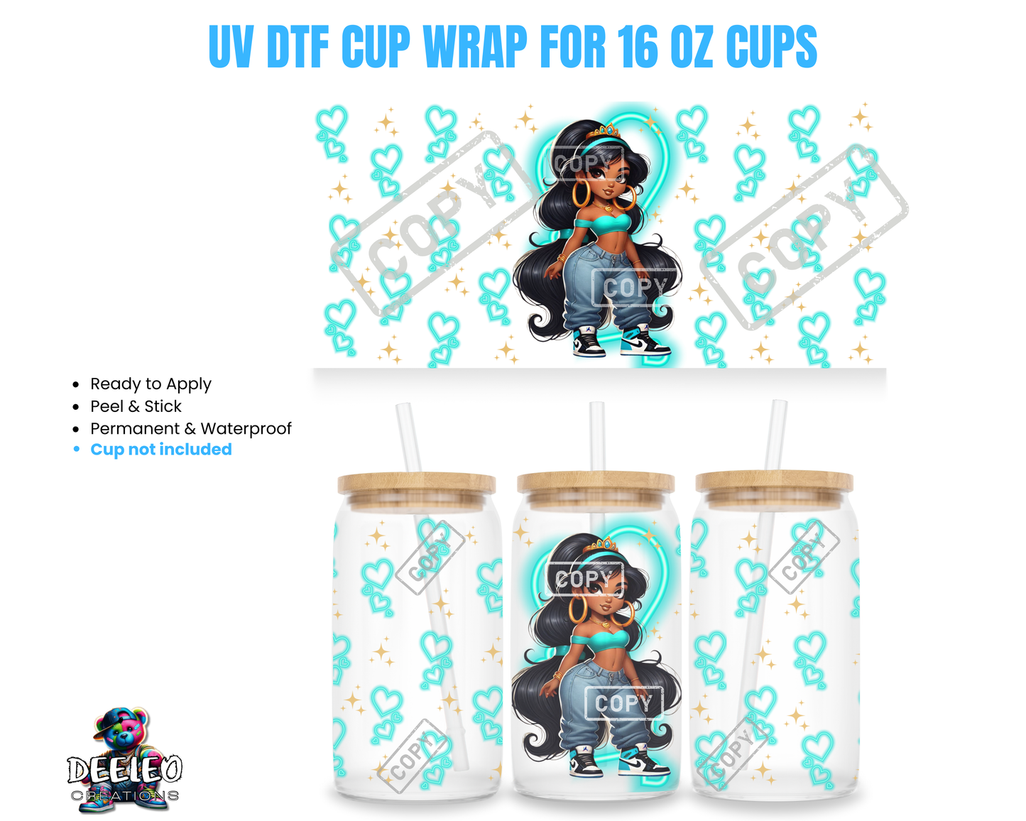 Hip Hop Jas*UVDTF 160z Cup Wrap