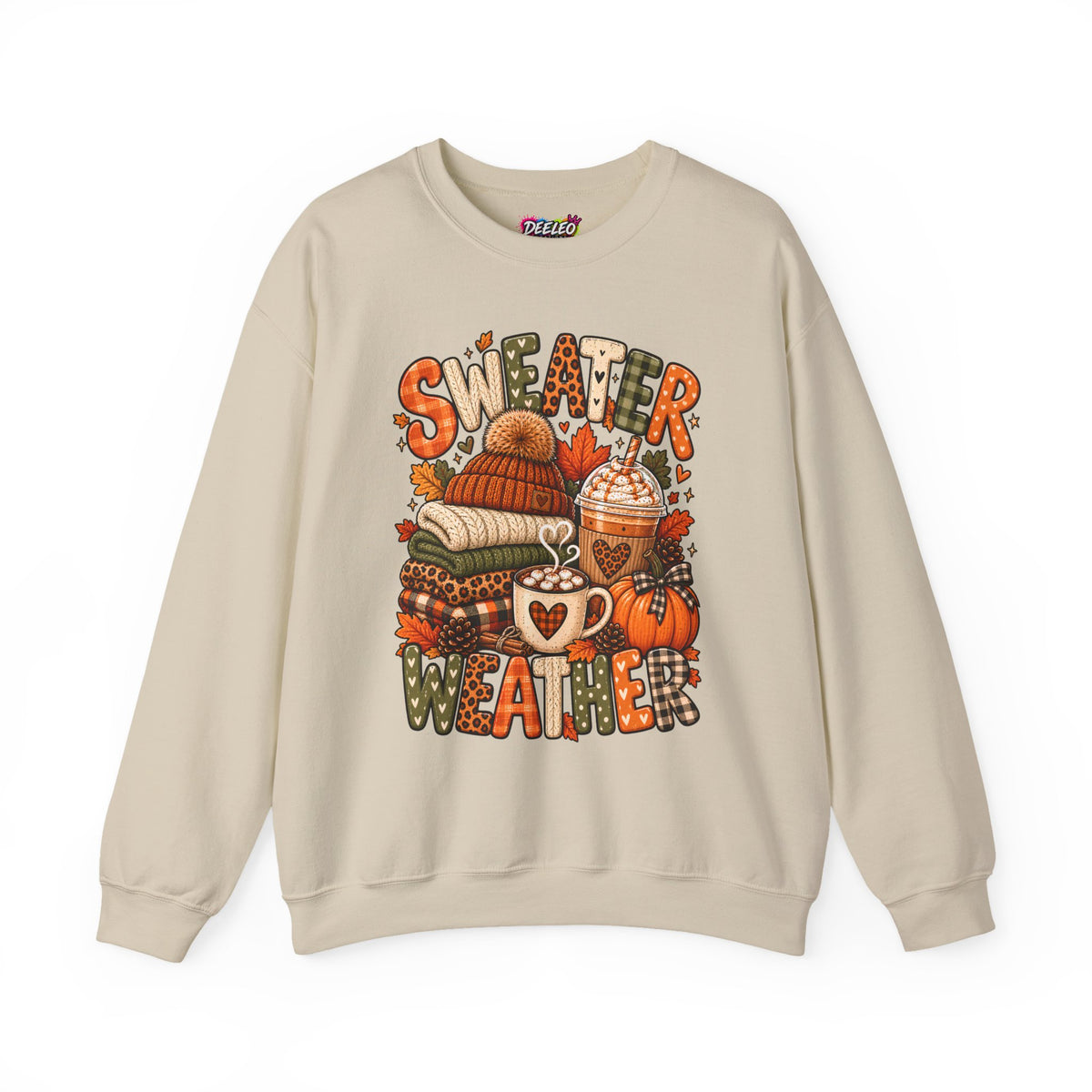 Sweater Weather Crewneck Sweatshirt | Fall Cozy Pumpkin Coffee Autumn