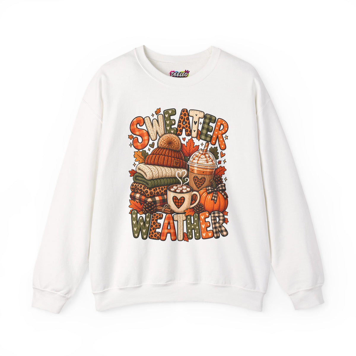 Sweater Weather Crewneck Sweatshirt | Fall Cozy Pumpkin Coffee Autumn