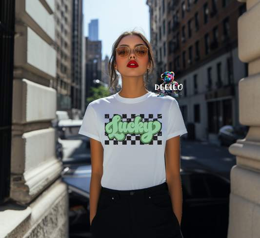 Lucky Checkered T-Shirt