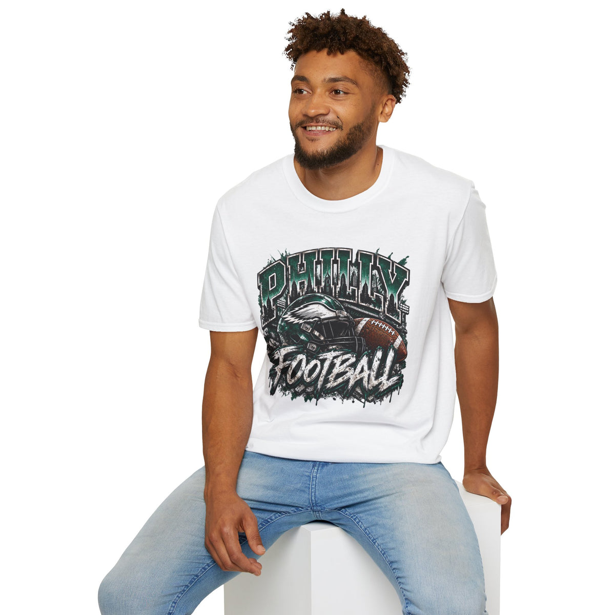 Philly Football T-Shirt — Graphic Football Helmet & Football Tee