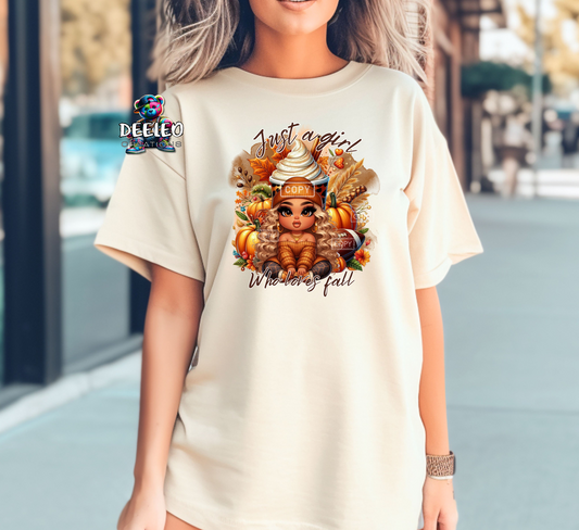 Just a Girl Who Loves Fall T-Shirt