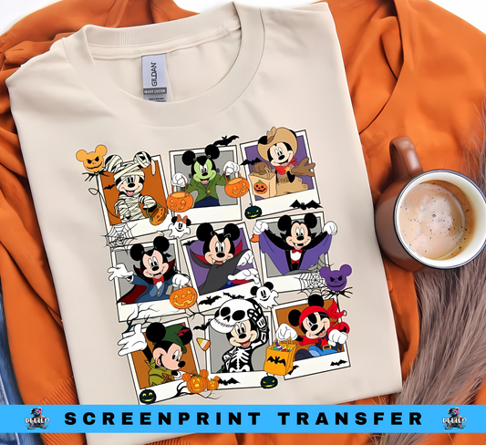 M Halloween Costume Full Color Screenprint Transfer