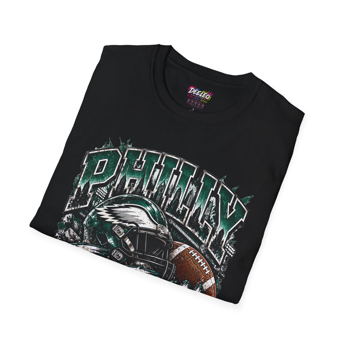 Philly Football T-Shirt — Graphic Football Helmet & Football Tee