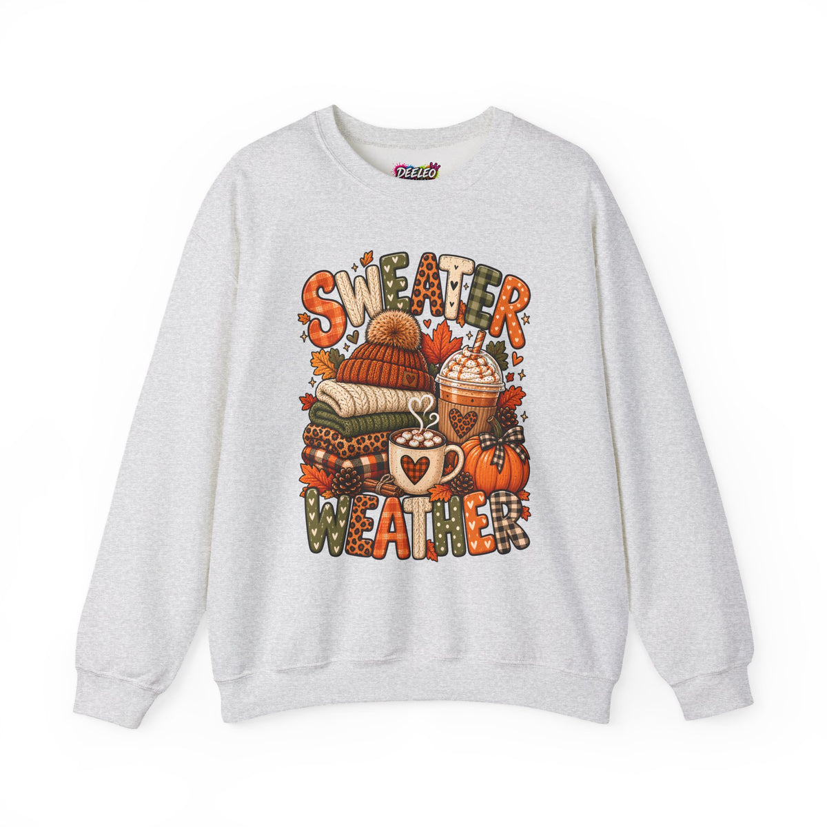 Sweater Weather Crewneck Sweatshirt | Fall Cozy Pumpkin Coffee Autumn