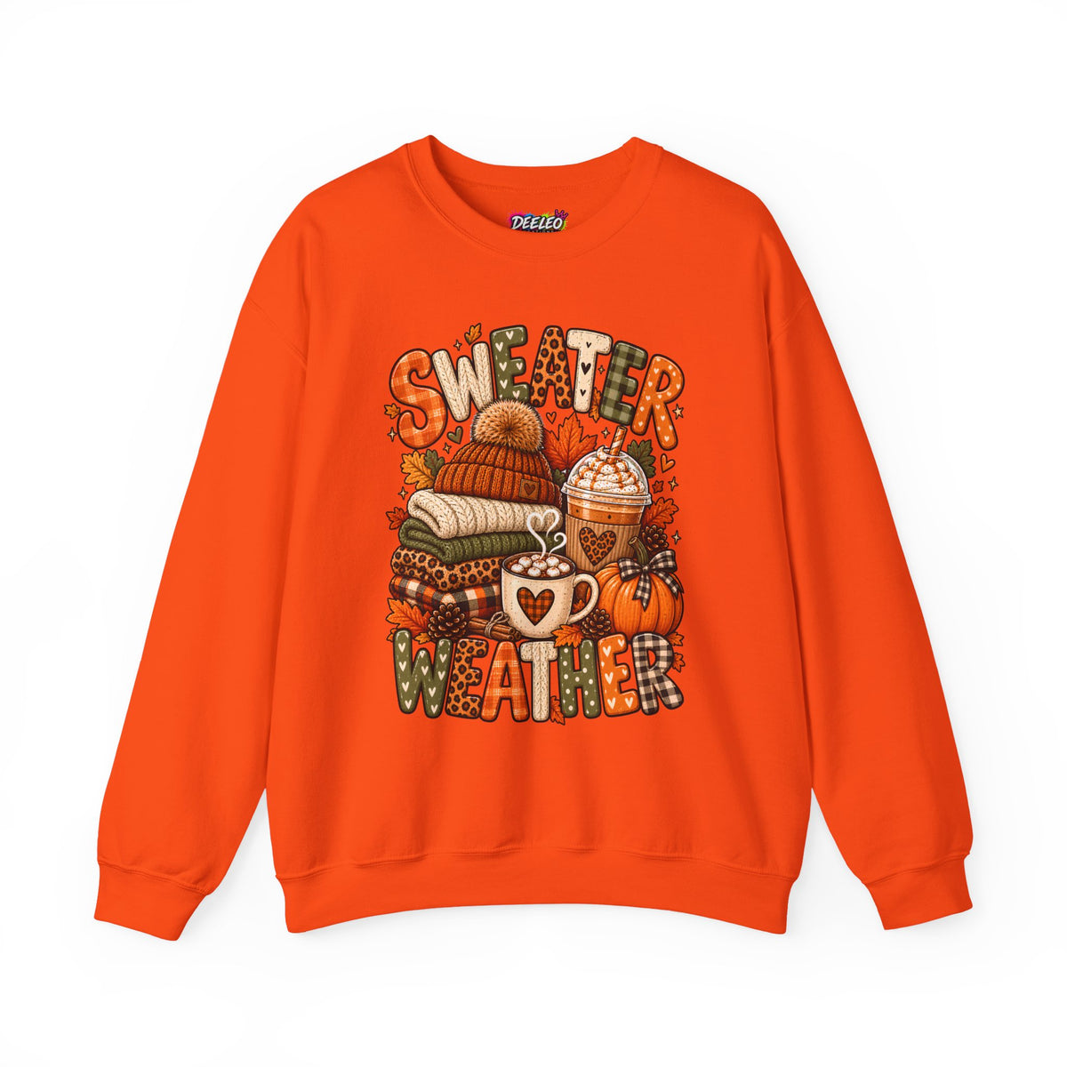 Sweater Weather Crewneck Sweatshirt | Fall Cozy Pumpkin Coffee Autumn
