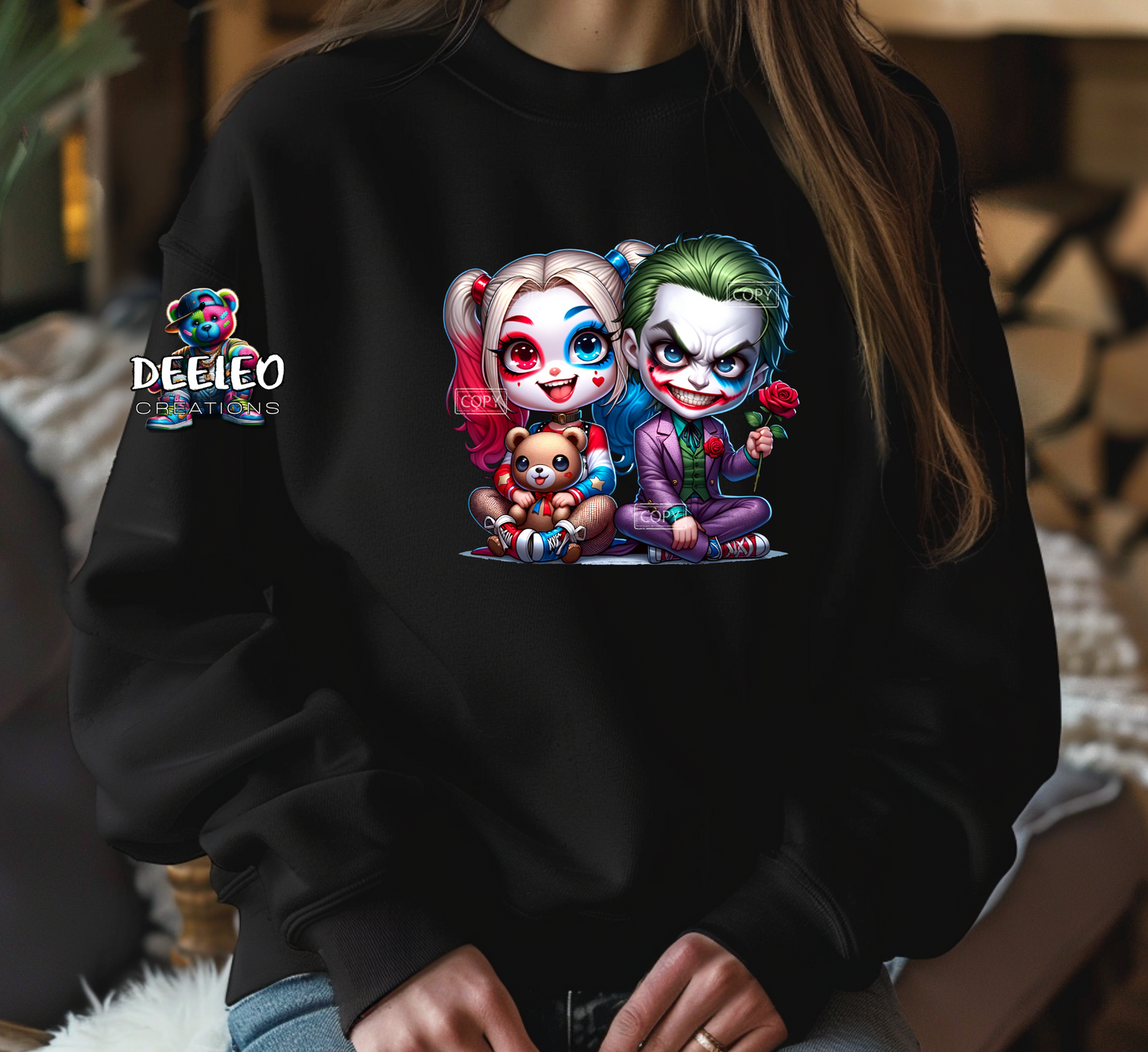 H J Horror Couple Sweatshirt