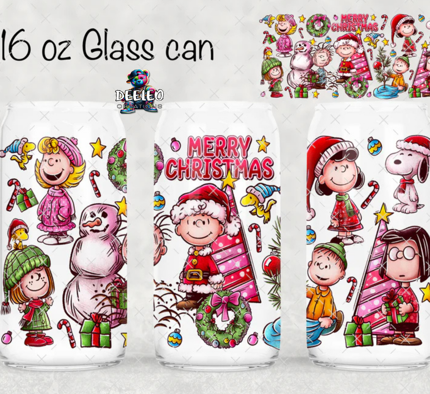 CB Merry Christmas Glass Cup