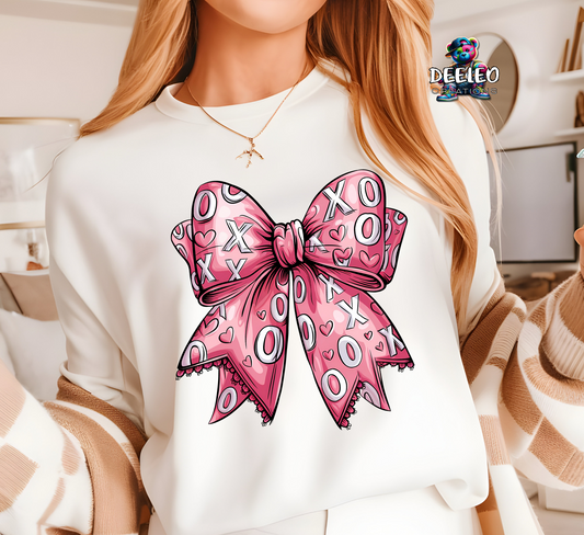 XOXO Valentines Bow T-Shirt