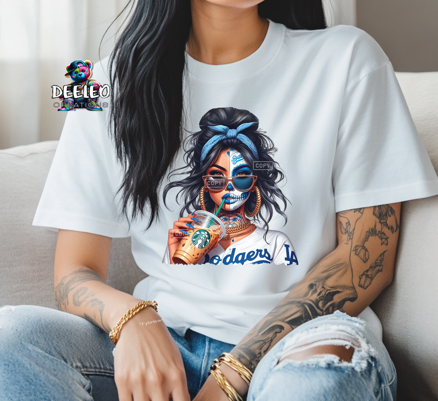 Dodgers Skelly Girl