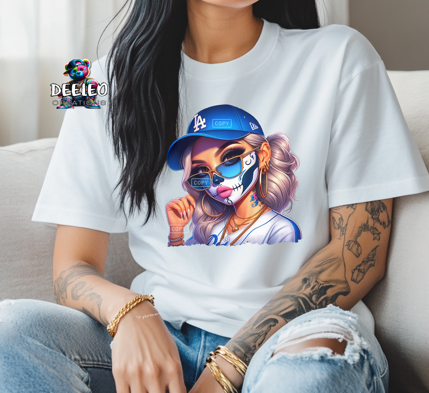 Dodgers Skelly Girl