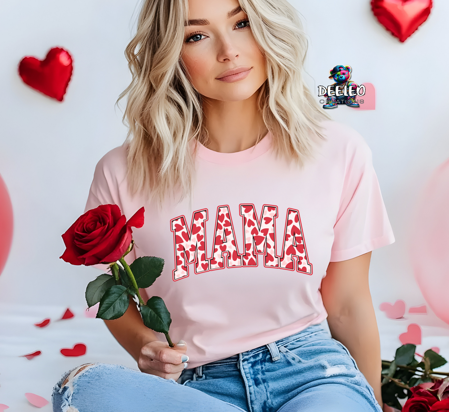 Valentines Heart MAMA T-Shirt