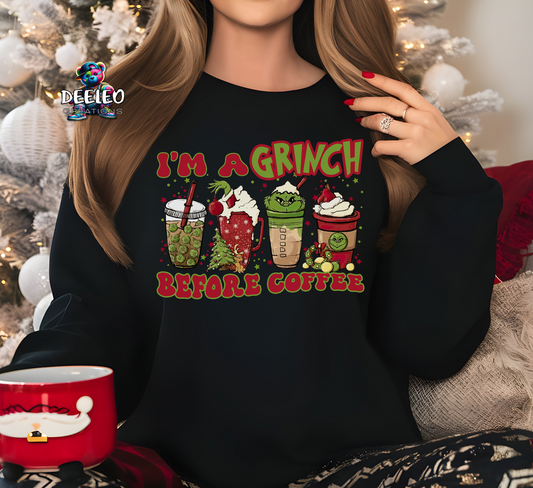 I'm a Green Guy Before Coffee Sweatshirt