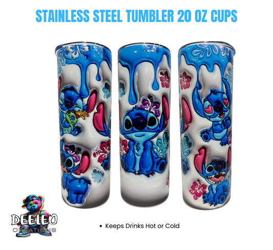 Blue Monster Stainless Steel 20 Oz Tumbler