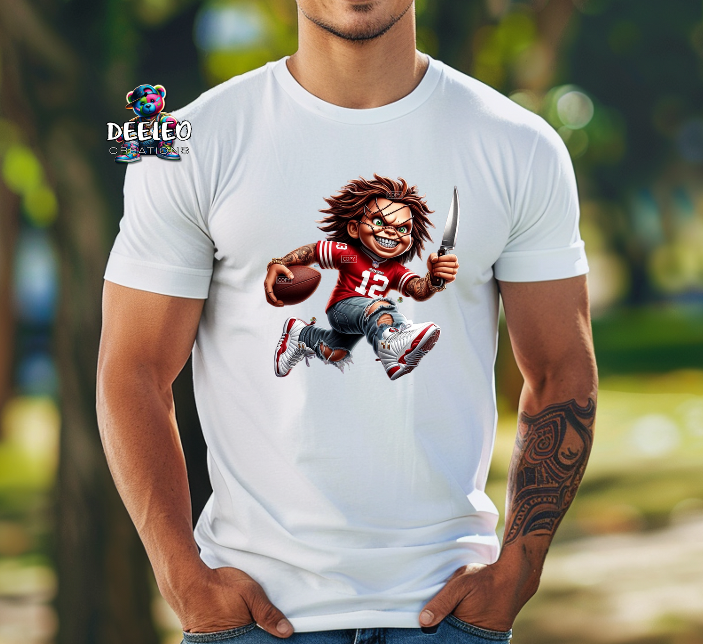 Chuck Football Horror T-Shirt