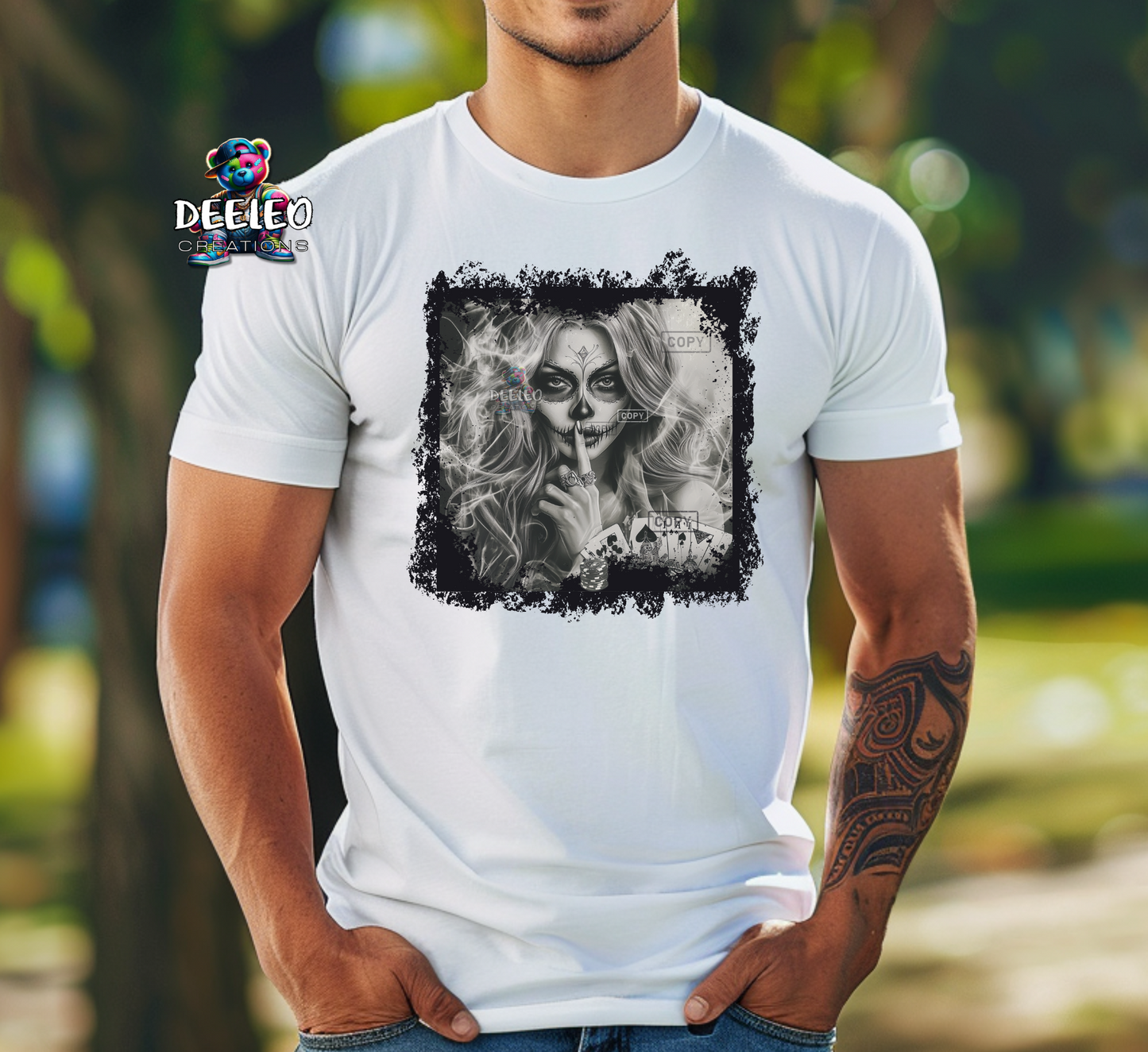 Sugar Skull Card Girl Unisex T-Shirt